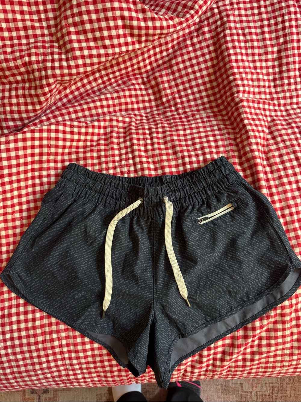 Vuori Black and grey Drawstring Shorts